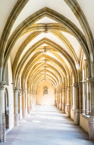 Arcade of the german Gothic Cloister Cathedral  Germany