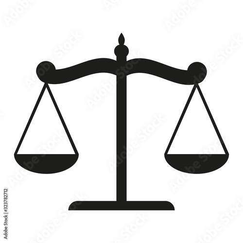 Icon scales isolated on a white background. Vector illustration for design