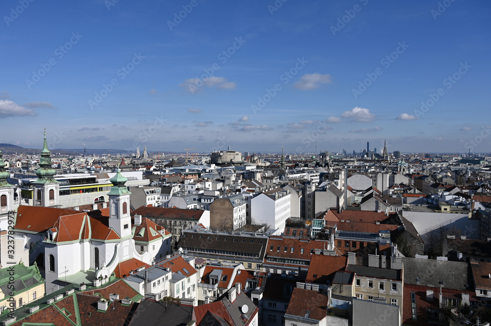 buildings and houses Vienna cityscape Austria