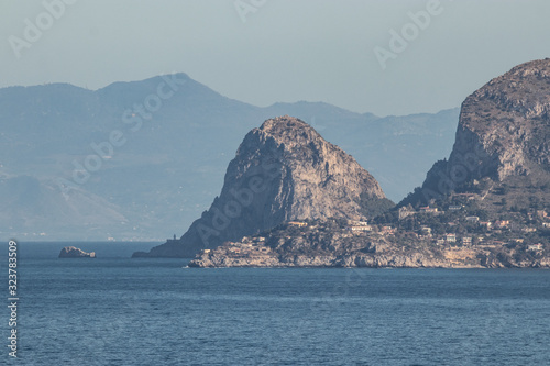 Il promontorio di Capo Zafferano in Sicilia