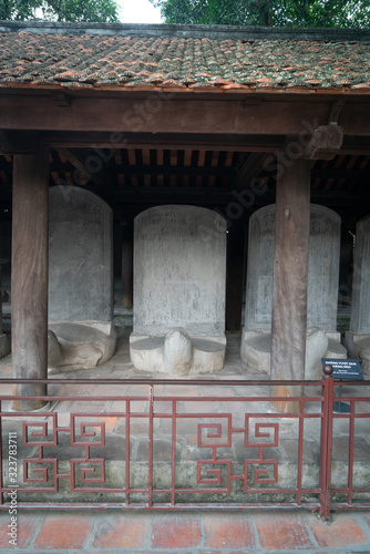 turtle tumbstone in hanoi, vietnam