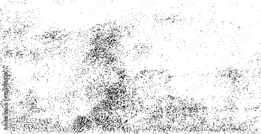 Fototapeta premium Abstract vector noise. Small particles of debris and dust. Distressed uneven background. Grunge texture overlay with rough and fine grains isolated on white background. Vector illustration. EPS10.