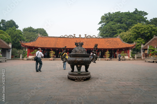 The Temple of Literature, Van Mieu, in Hanoi, Vietnam