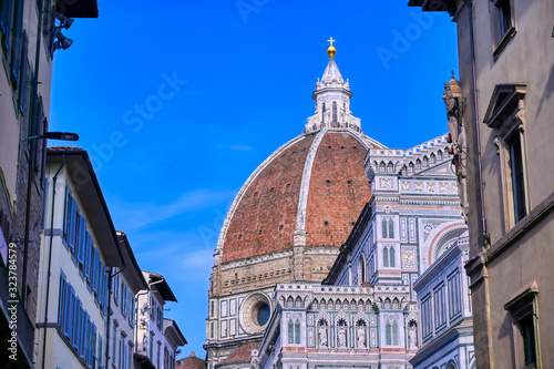 Obraz na płótnie A view of the Florence Cathedral located in Florence, Italy. w salonie