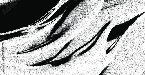 Vector brush sroke texture. Distressed uneven grunge background. Abstract distressed vector illustration. Overlay over any design to create interesting effect and depth. Black isolated on white. EPS10