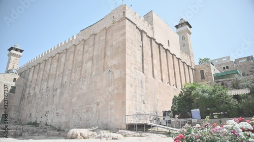 Corner of Herodian enclosure over the Patriarchs Cave in Hebron. NIK_0483-01 photo