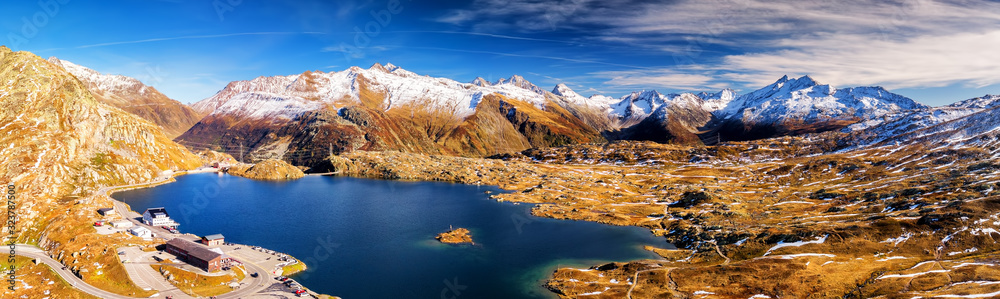 Totensee lake on the Grimsel Pass in Switzerland