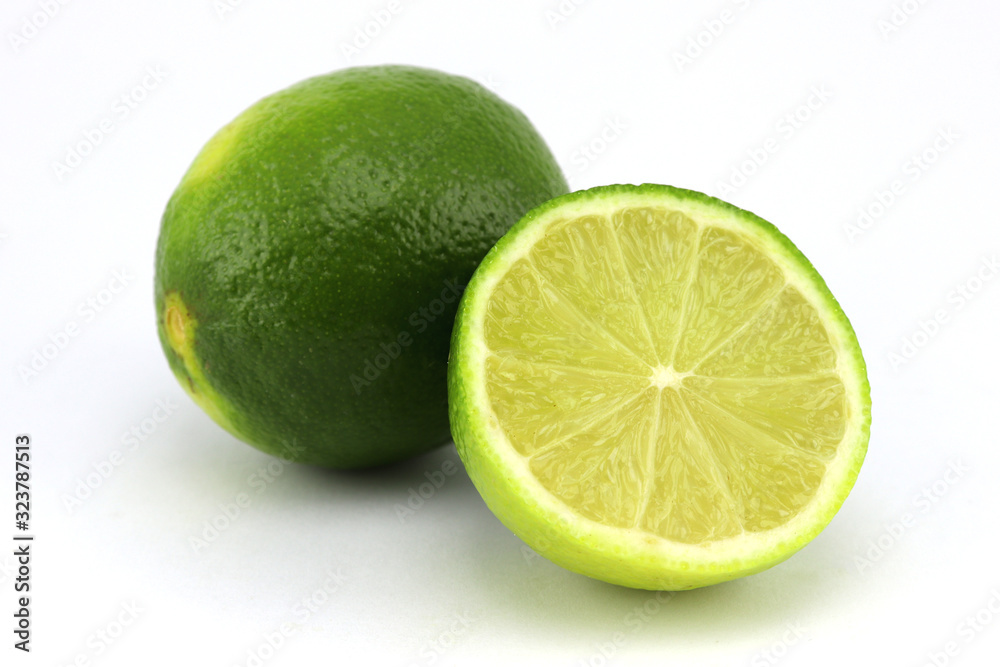Juicy lime isolated on white background. Juicy lime isolated on white background.