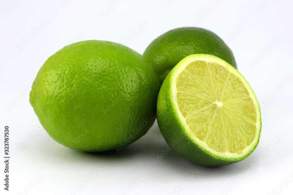 Juicy lime isolated on white background. Juicy lime isolated on white background.