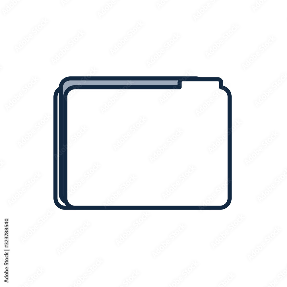 Isolated file half line half color style icon vector design Isolated file half line half color style icon vector design
