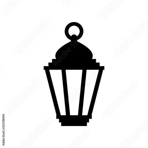 Lantern icon, logo isolated on white background