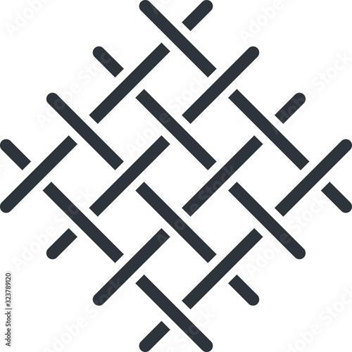 Knots weave icon, vector illustration photo