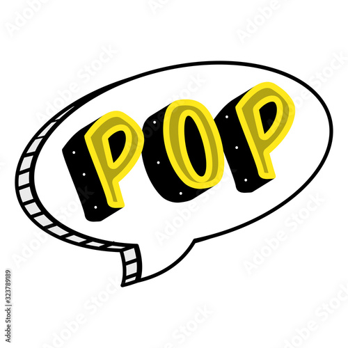 Pop comic bubble expression