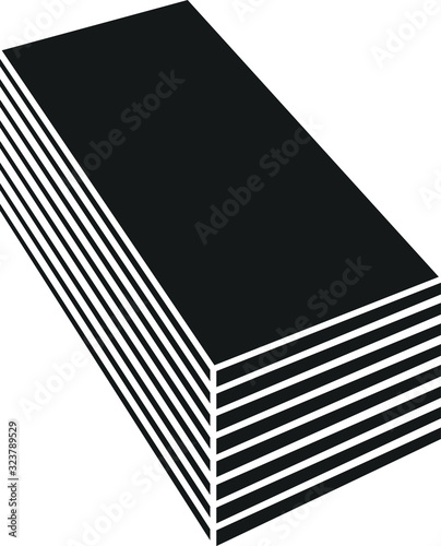 Gypsum Board Icon, vector illustration