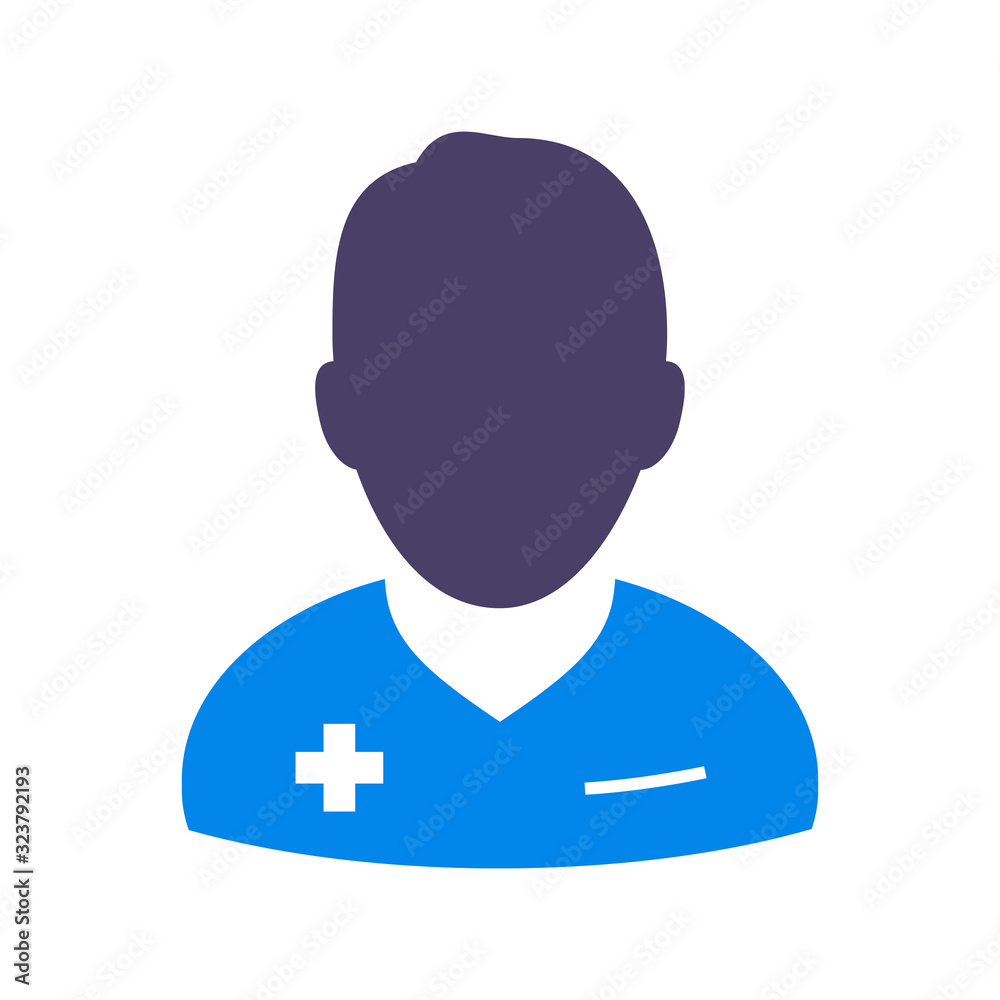 Medical Doctor Icon - Male Health Care Physician Vector illustration. PDF 10 Medical Doctor Icon - Male Health Care Physician Vector illustration. PDF 10