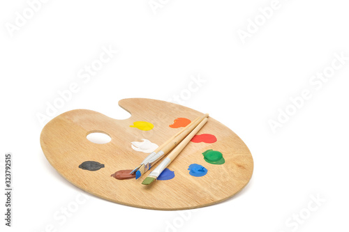 Wooden Paint Palette