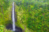 Beautiful tropical Hawaii waterfall 