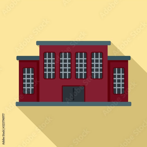 Tribunal building icon. Flat illustration of tribunal building vector icon for web design
