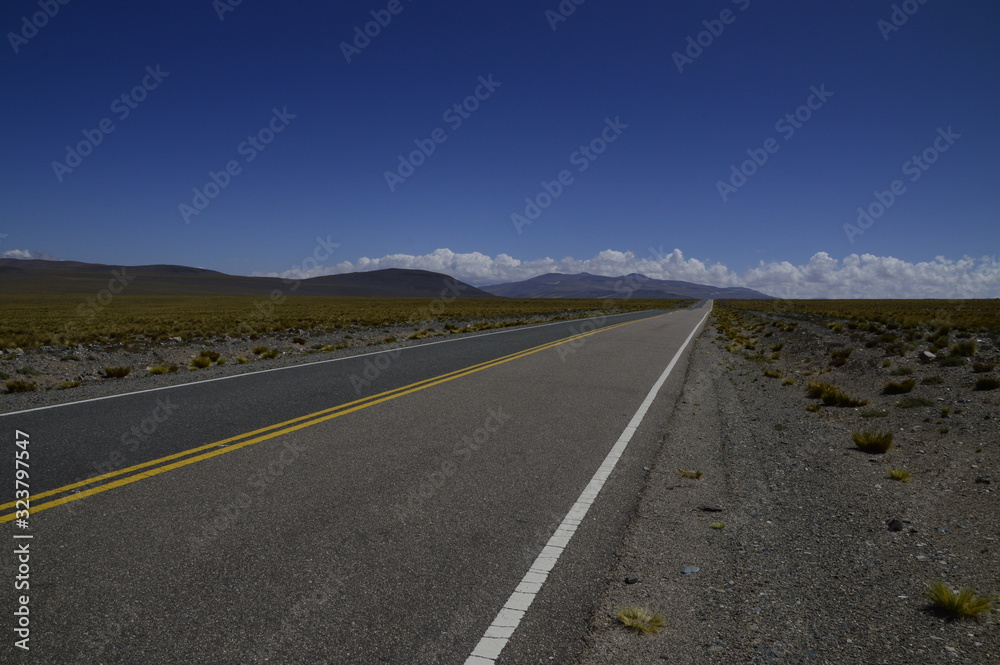 Naklejka premium En la ruta, viendo el paisaje sin filtro