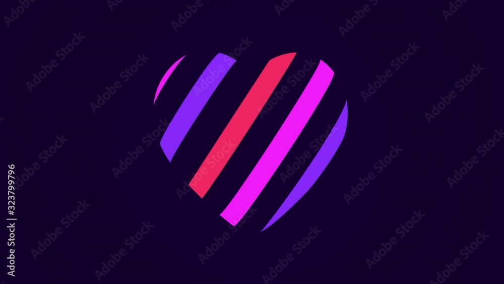 Digital Heart shape. Bright pink, violet, red colored stripes or lines fast motion. Modern graphic concept. Valentines Day. Love symbol. Colorful strokes. Dynamic 4K hi-tech animation. Seamless loop Digital Heart shape. Bright pink, violet, red colored stripes or lines fast motion. Modern graphic concept. Valentines Day. Love symbol. Colorful strokes. Dynamic 4K hi-tech animation. Seamless loop