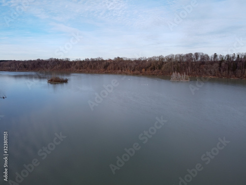 View over the Lech barrage 18 at Kaufering