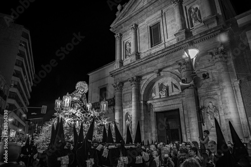 procesión de la Virgen de las a Angustias en Semana Santa en Valladolid Esapaña photo
