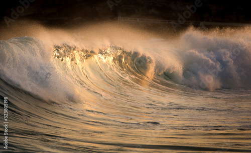 Waves at sunset, Sydney Australia © Gary
