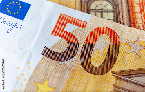 50€, 50 euro - money texture background