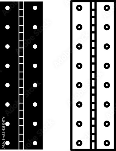 Hinge icon, vector line illustration