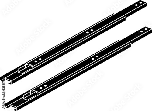 Drawer Slide icon, vector illustration