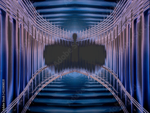 Fotografie tunnel of dark light