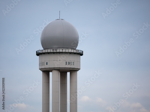 RRP 117 Radar Tower In Public City Park Tempelhofer Feld, Former Tempelhof Airport In Berlin, Germany