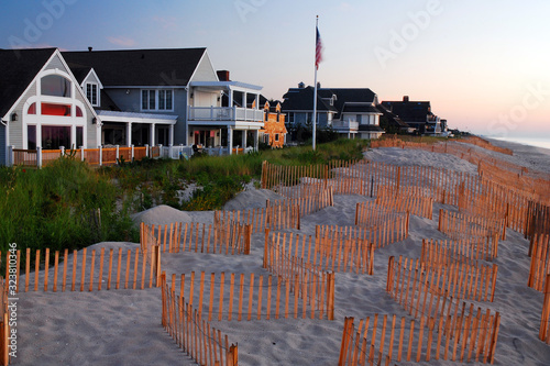 Stately Oceanfront homes along the New Jersey Shore
