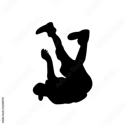 BBOYING Silhouette - VECTOR photo