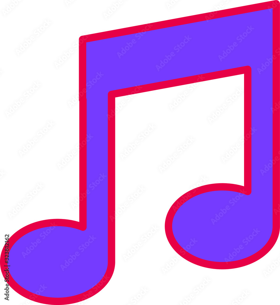 Music note icon - Vector. Music note icon - Vector.