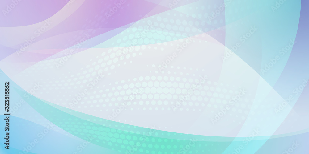 Abstract background made of halftone dots and curved lines in light blue, white and purple colors Abstract background made of halftone dots and curved lines in light blue, white and purple colors
