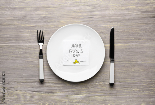 Dinnerware and napkin with ...