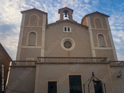 Church Santuari de Sant Salvador in Arta, Majorca, Spain. photo