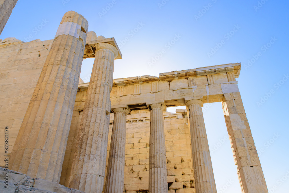 Parthenon, the famous ancient temple on the Acropolis of Athens, Greece Parthenon, the famous ancient temple on the Acropolis of Athens, Greece