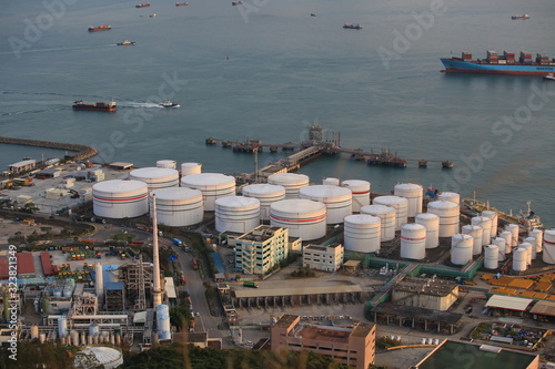 oil tanks in hong kong photo