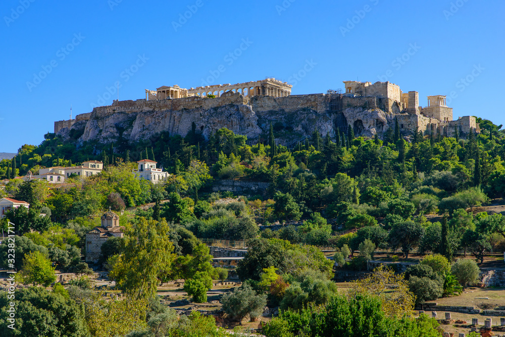 Acropolis of Athens, an ancient citadel in Athens, Greece