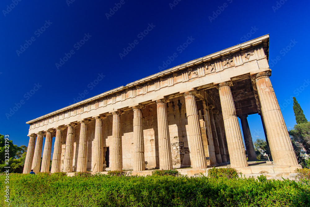 Temple of Hephaestus (Hephaisteion), a Greek temple at Agora of Athens in Athens, Greece
