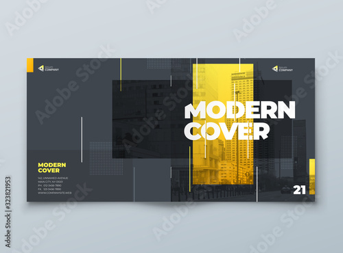 Square Brochure template layout design. Corporate business annual report, catalog, magazine, flyer mockup. Creative modern bright concept with square shapes