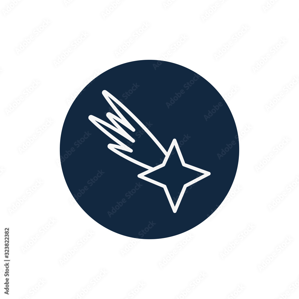 Isolated shooting line block style icon vector design Isolated shooting line block style icon vector design