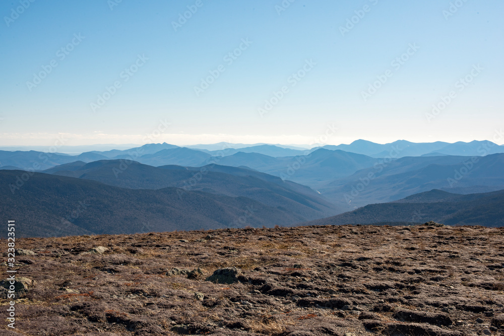 View over White Mountains ridges from Mount Eisenhower summit