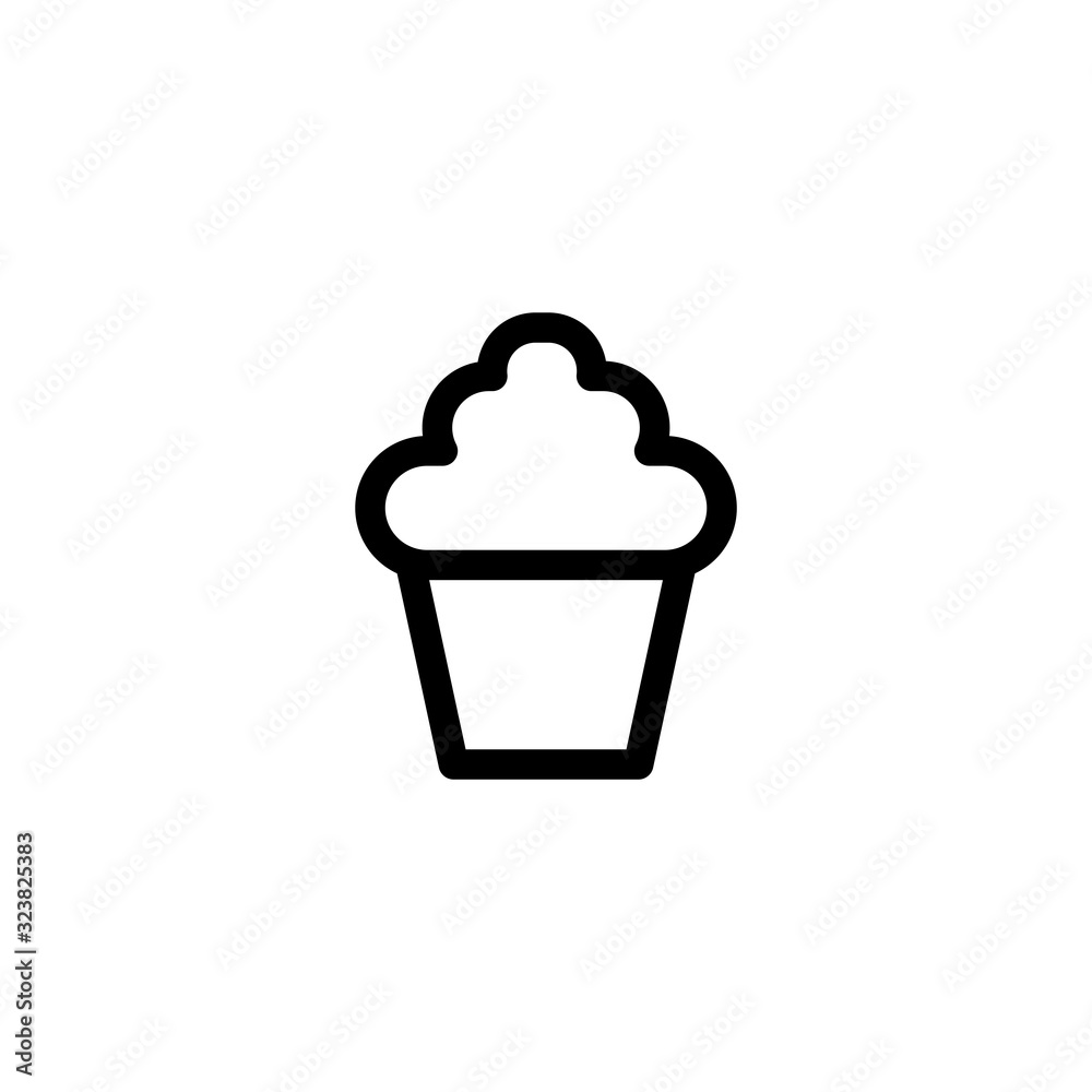 Vector illustration, cupcake icon design