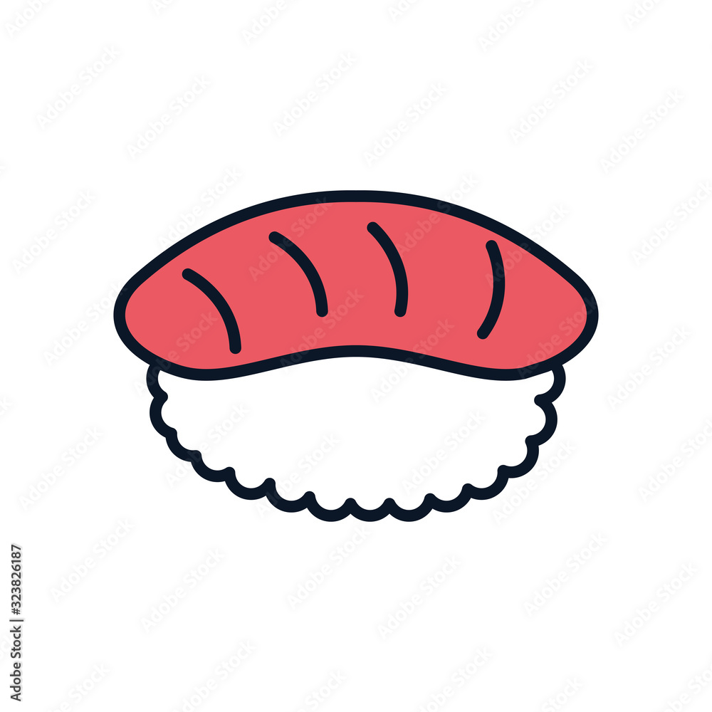Isolated japanese house line fill icon vector design Isolated japanese house line fill icon vector design