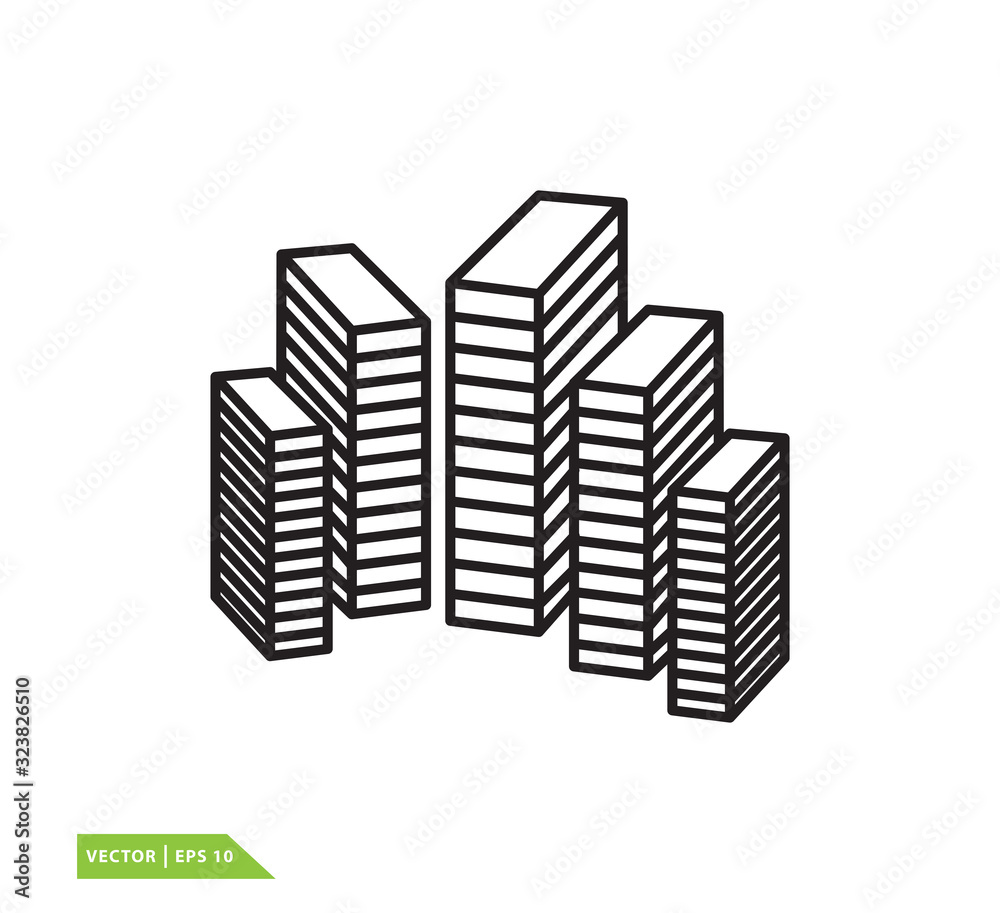 Building icon vector logo design template Building icon vector logo design template