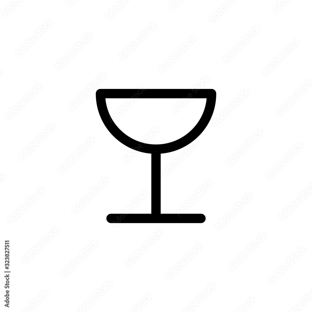 Vector illustration, wine glass icon design