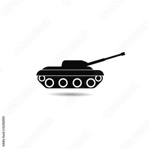 main battle tanks icon logo vector icon illustration
